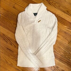 Lauren Ralph Lauren Cream Cowl Neck Sweater